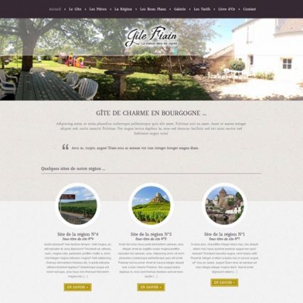 Website - Gîte Fixin