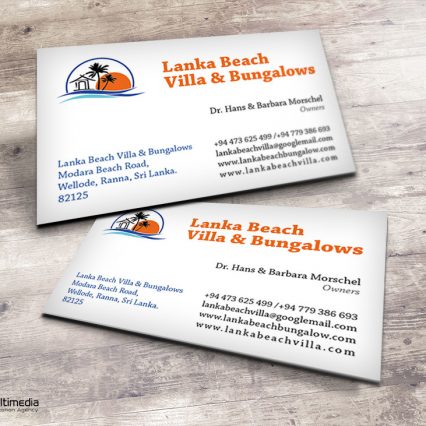 Business card - Lanka resort