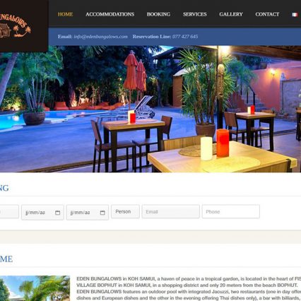 Website - Eden bungalows