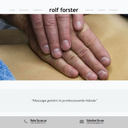 Website - Massage Forster